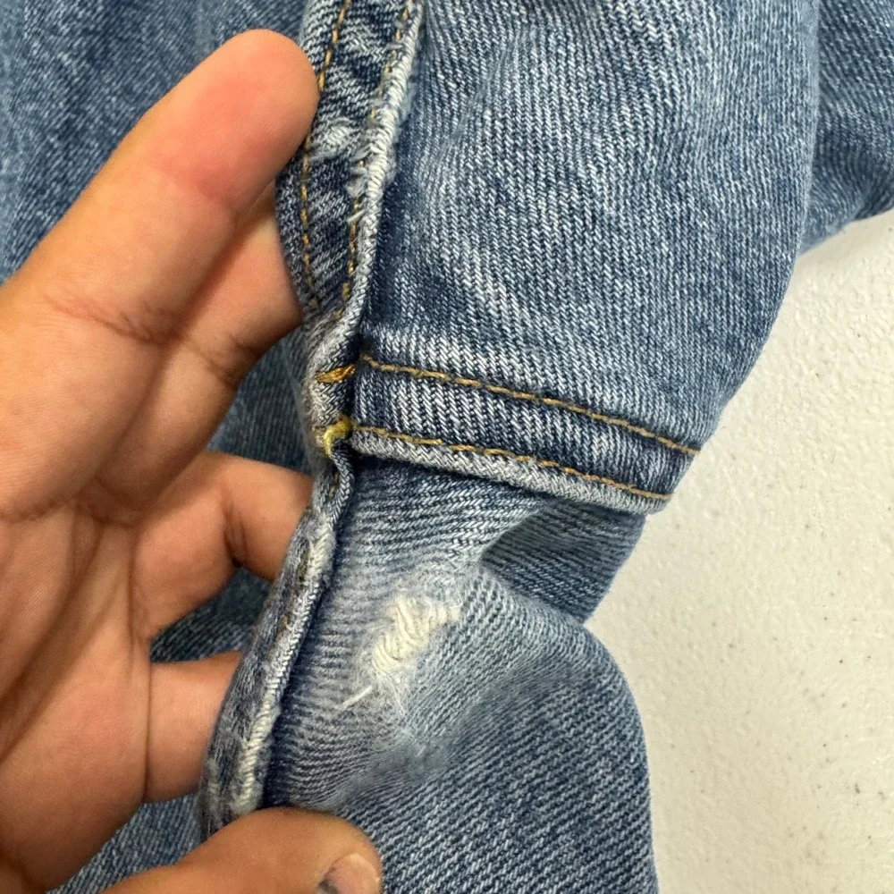 Levis 505 Regular Fit‎ Straight Leg Jeans Blue Medium Wash Mens W40 L30